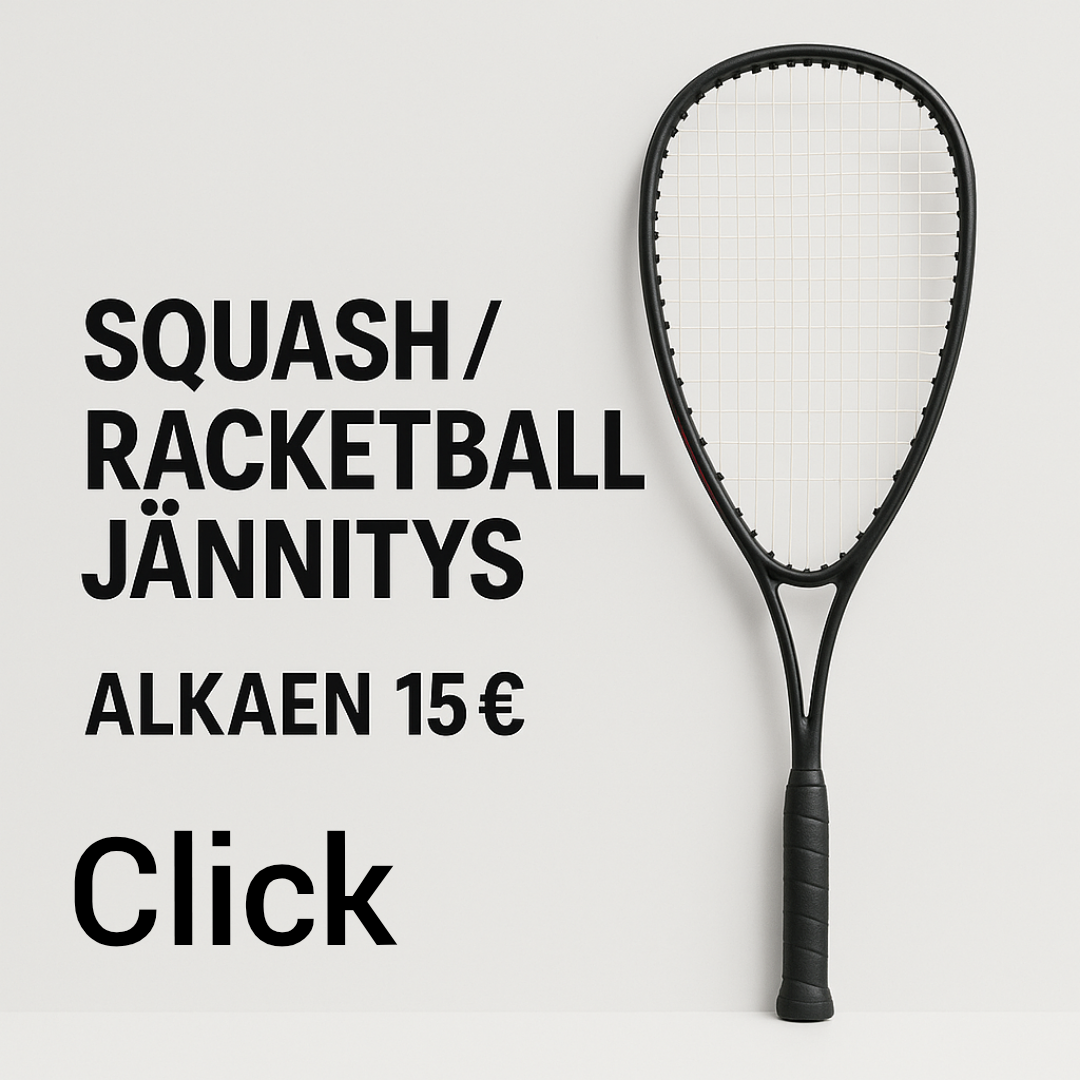 ⚫ Squash/Racketball Jännitys